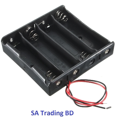 Picture of 3.7V / 4.2V 18650 Four Lithium Battery Storage Case Box Holder 1Pcs Black
