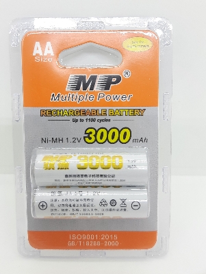 Picture of MP Multiple Power Rechargeable Battery AA R6 NI-MH 1.2v 3000mAh Camera Battery 2pcs 