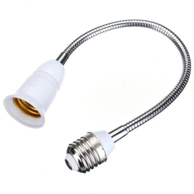 Picture of E27 LED Light Bulb Lamp Holder Flexible Extension Adapter Converter Screw Socket 30cm 1Pcs