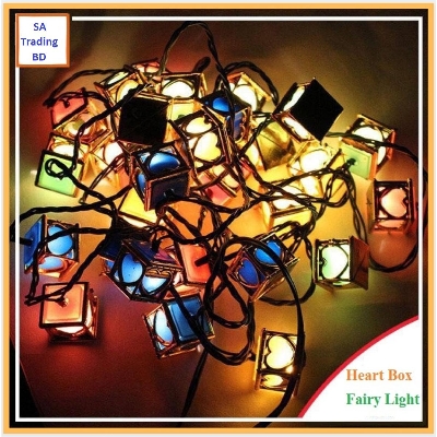 Picture of 15Ft 20Led Heart Box Decorative String Lights - Fairy Lights - Room Decoration Light - Room Decoration Light Multicolor
