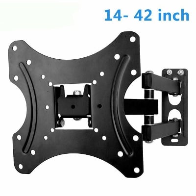 Picture of LED TV Wall Mount Moveable Bracket/Hanger/Swivel Tilt 14’’ to 42" For 4K TV/Smart LED/LCD/LED TV/Monitor Black