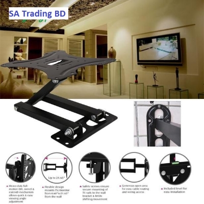 Picture of LED TV Wall Mount Moveable Bracket/Hanger/Swivel Tilt 14’’ to 42" For 4K TV/Smart LED/LCD/LED TV/Monitor Black