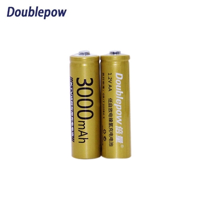 Picture of 2 Pcs Doublepow AA Ni-Mh Rechargeable 1.2V 3000mAh batteries Multicolor