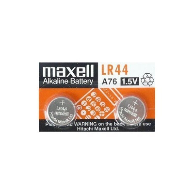 Picture of 2 pcs Maxl LR44 / A76 / AG13 / SR44 1.5V Alkaline Button Coin Cell Batteries Battery Silver
