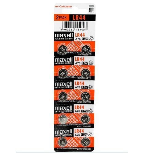 Picture of 2 pcs Maxl LR44 / A76 / AG13 / SR44 1.5V Alkaline Button Coin Cell Batteries Battery Silver