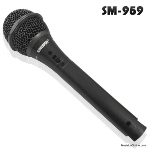 Picture of SHURE SM-959 PROFESSIONAL UNI-DIRECTIONAL DYNAMIC MICROPHONE Black