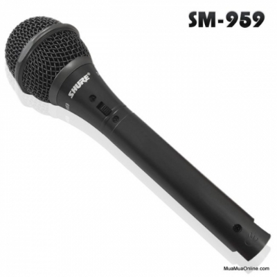 Picture of SHURE SM-959 PROFESSIONAL UNI-DIRECTIONAL DYNAMIC MICROPHONE Black