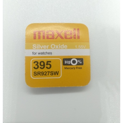 Picture of Maxl SR927SW / 395 1.55V Silver Oxide Button Cell Watch Battery 1Piece - Battery Silver