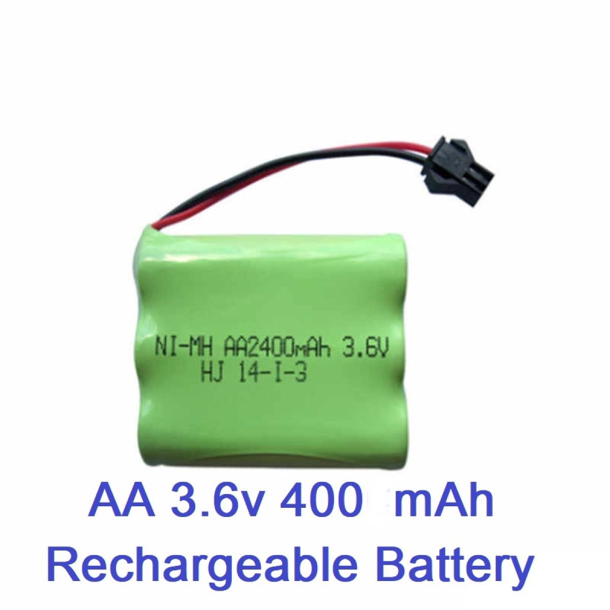 Picture of Rechargeable Battery 3*AA 400mah 3.6V  For Toy Car Cordless Phones Camcorder Digital Camera Emergency Backup Lighting Wall Watch Multicolor