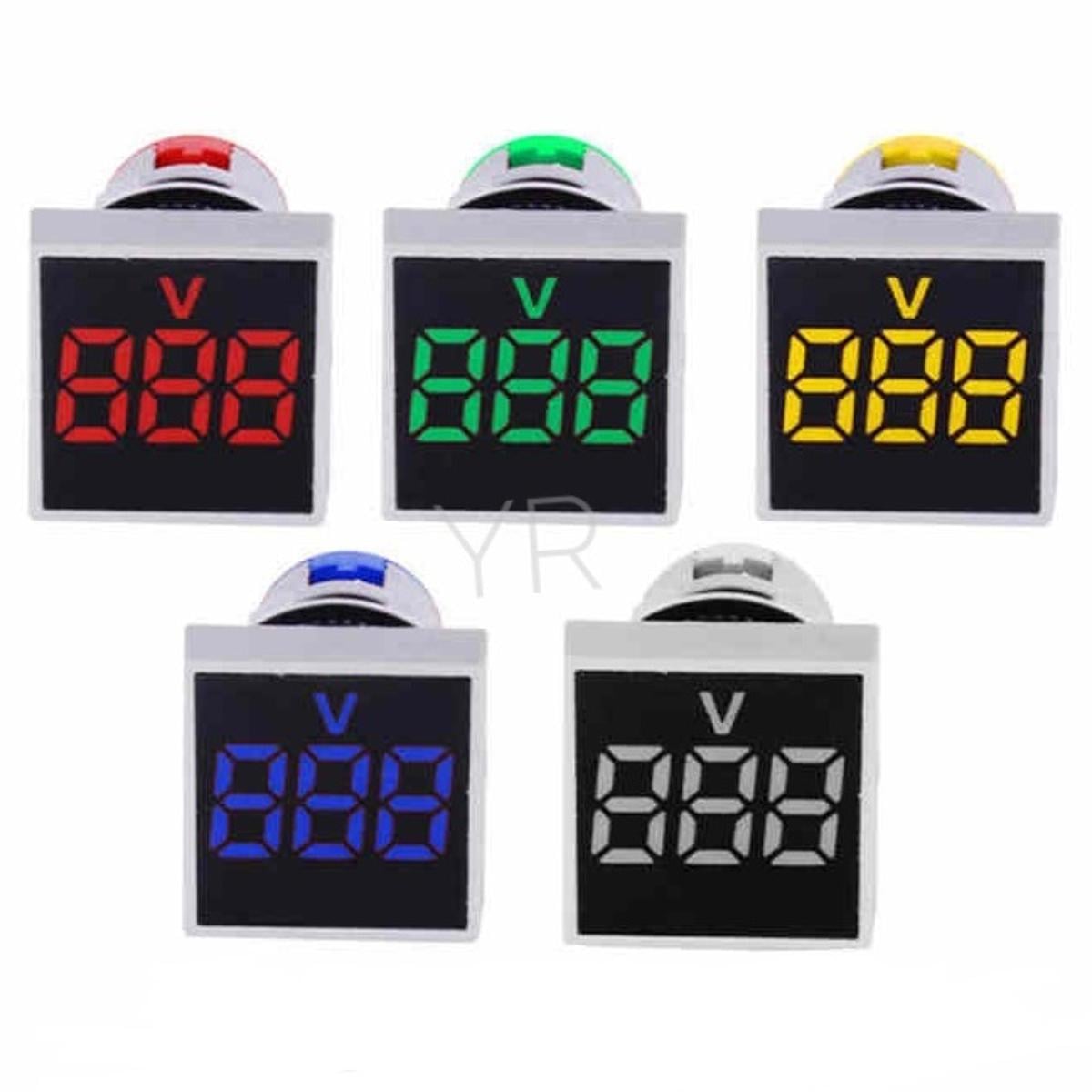 Picture of Ac60-500V Ac Voltage Meter Led Digital Display 1 Pcs Squre - Multimeter Multicolor