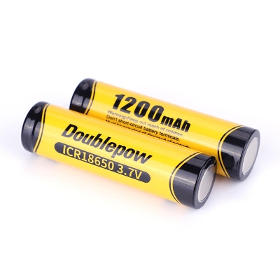 Picture of Doublepow 18650 3.7V 1200mAh Rechargeable  lithium battery 1 Piece Multicolor