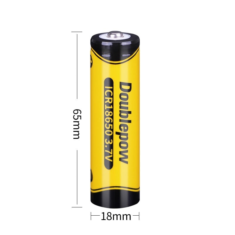 Picture of Doublepow 18650 3.7V 1200mAh Rechargeable  lithium battery 1 Piece Multicolor