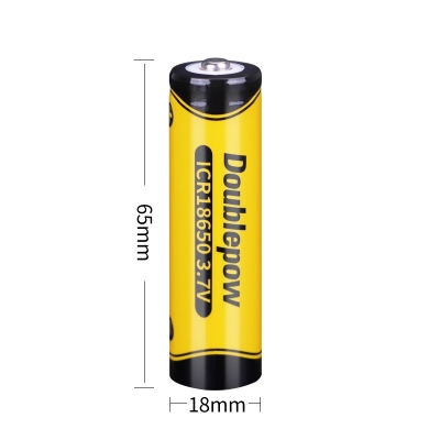 Picture of Doublepow 18650 3.7V 1200mAh Rechargeable  lithium battery 1 Piece Multicolor