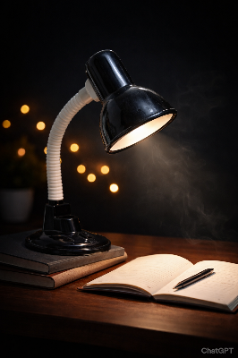 Picture of Classic Swing Table Lamp Adjust Pen Box For Study(Bulb Not Inculuded ) 