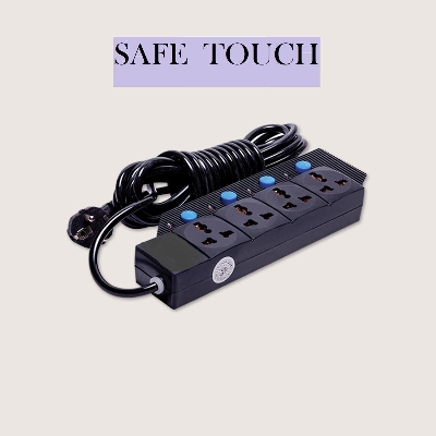 Picture of SAFE TOUCH ST-412 Multiplug 4 Port Extention Socket 5Y/15 Feet Cable - Multi Plug - Multi Plug