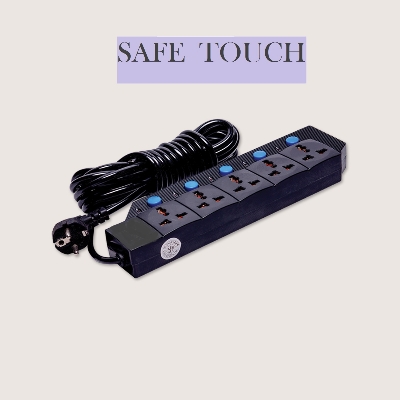 Picture of SAFE TOUCH ST-512 Multiplug 5 Port Extention Socket 5Y/15 Feet Cable
