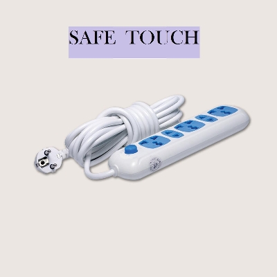 Picture of SAFE TOUCH ST-0032 Multiplug 5 Port Extention Socket 2Y/6 Feet Cable - Multi Plug