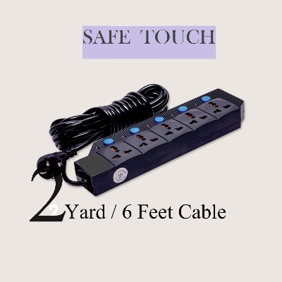 Picture of SAFE TOUCH ST-512 Multiplug 5 Port Extention Socket 2Y/6 Feet Cable