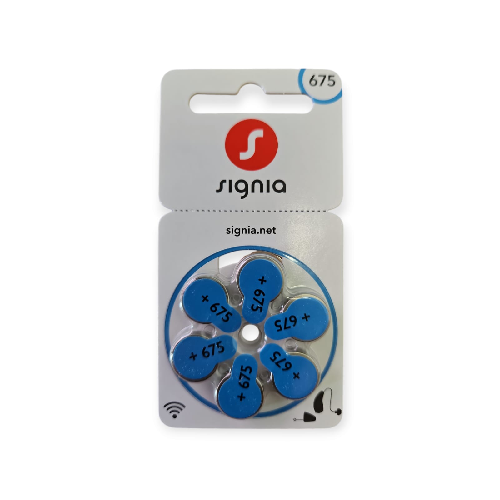 Picture of Signia /PowerOne P675 Hearing Aid Battery, 6 Batteries Each Pack Multicolor