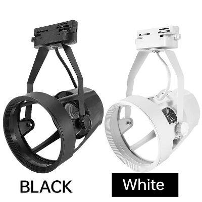 Picture of Par30 Spotlight Track Lamp Cover Lampshade Holder E27 Base Plastic Body (Bulb not Included) 1Pcs 