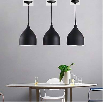 Picture of 3 Carsten Fruit Shaped Unique and Decorative Fancy Hanging Light Pendant Light for Ceiling (Bulb not Included) Black