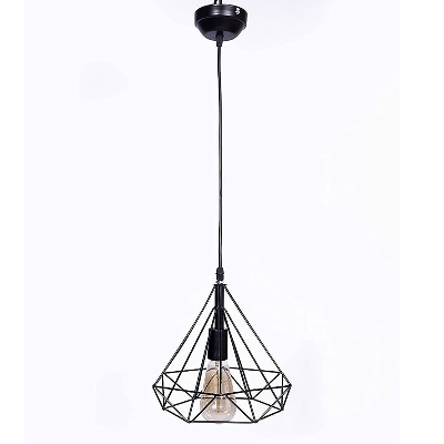 Picture of Modern Homesake Hanging Light 1-Diamond Cluster, Ceiling Lights for Home Decoration, Pendant Light (Bulb not Included) Black