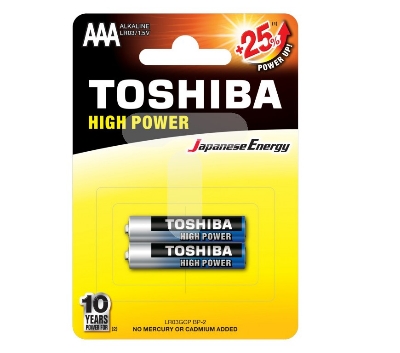 Picture of TOSHIBA Alkaline AAA Batteries LR03 1.5V 4pcs Multicolor