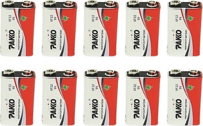 Picture of Pakko 6F22 9V Heavy Duty Battery 10pcs Multicolor