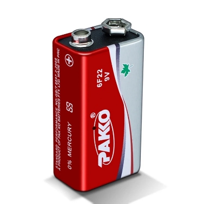 Picture of Pakko 6F22 9V Heavy Duty Battery 1pcs Multicolor