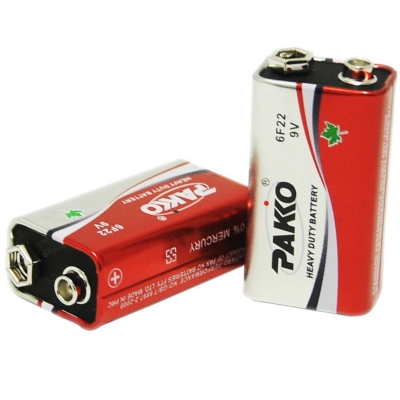 Picture of Pakko 6F22 9V Heavy Duty Battery with Connector 1Pcs Multicolor