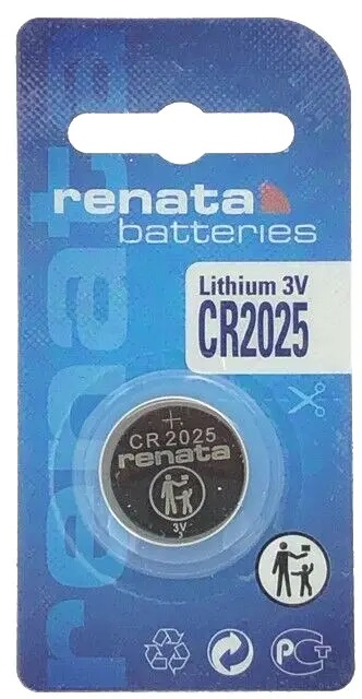 Picture of Renata CR2025 3V Lithium High Quality Battery 3V Button Battery 1Pcs Silver