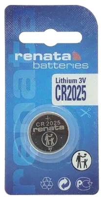 Picture of Renata CR2025 3V Lithium High Quality Battery 3V Button Battery 1Pcs Silver