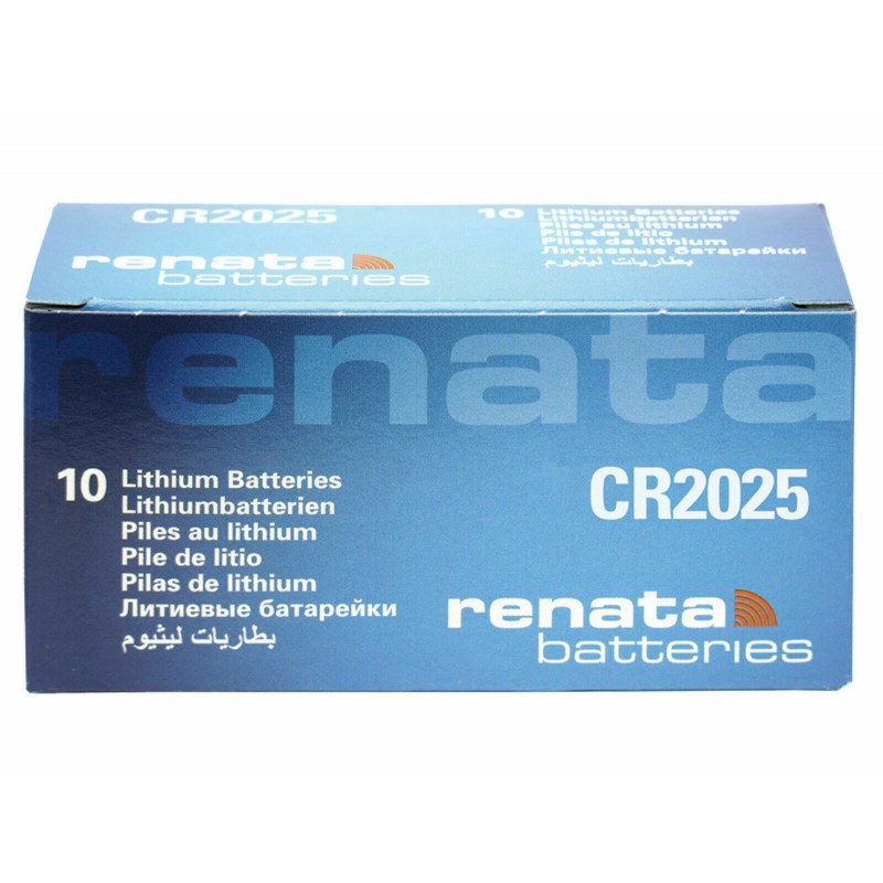 Picture of Renata CR2025 3V Lithium High Quality Battery 3V Button Battery 1Pcs Silver