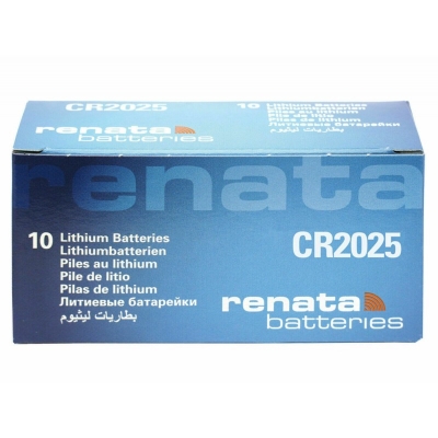 Picture of Renata CR2025 3V Lithium High Quality Battery 3V Button Battery 1Pcs Silver