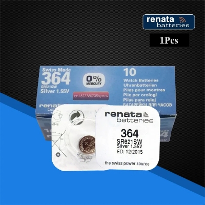 Picture of Renata SR621SW / 364 1.55V Silver Oxide High Quality Button Cell Watch Battery 1Pcs Silver