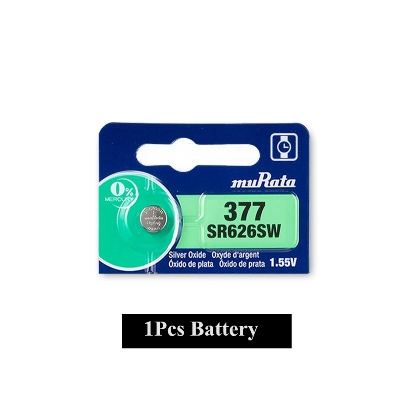Picture of Murata SR626SW / 377 1.55V Silver Oxide Button Cell Watch Battery 1Pcs Silver