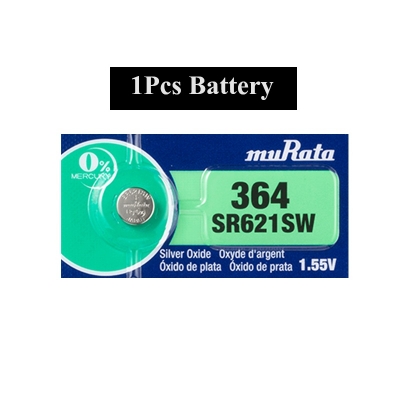 Picture of Murata SR621SW / 364 1.55V Silver Oxide Button Cell Watch Battery 1Pcs Silver