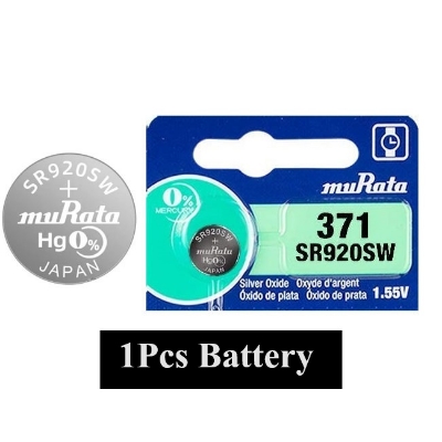 Picture of Murata SR920SW / 371 1.55V Silver Oxide Button Cell Watch Battery 1Pcs Silver