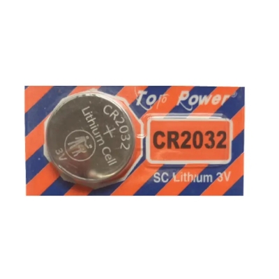 Picture of Top Power CR2032 3V Lithium Battery 3V Button Battery motherboard remote control Battery 1Pcs Silver