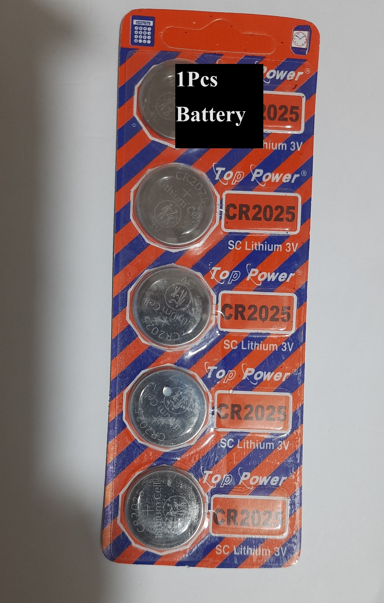 Picture of Top Power CR2025 3V Lithium Battery 3V Button Battery motherboard remote control Battery 1Pcs Silver