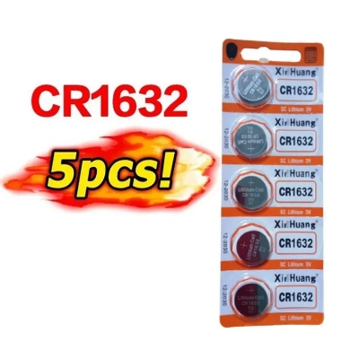 Picture of Xin Huang CR1632 3V Lithium Battery 3V Button Battery motherboard remote control Battery 5Pcs Silver