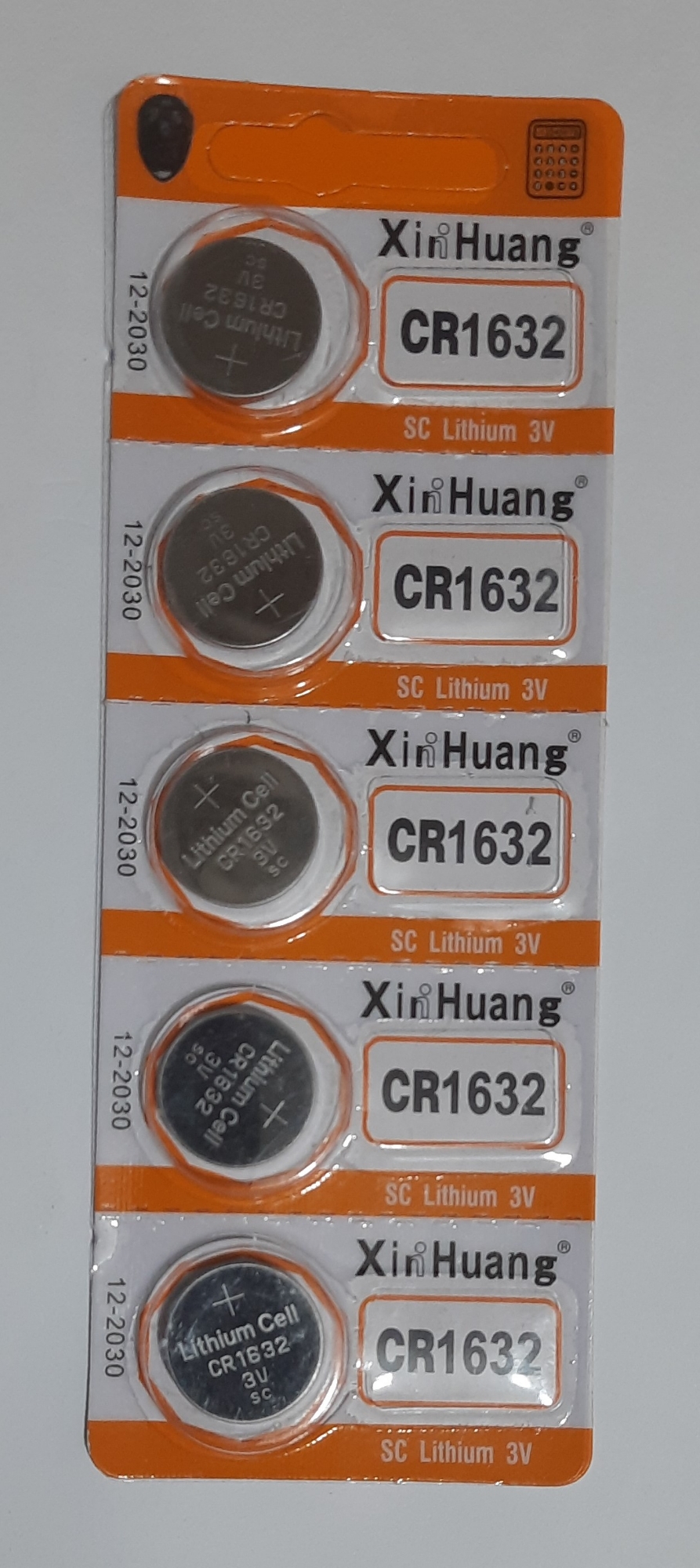 Picture of Xin Huang CR1632 3V Lithium Battery 3V Button Battery motherboard remote control Battery 5Pcs Silver