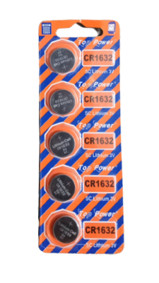 Picture of Top Power CR1632 3V Lithium Battery 3V Button Battery motherboard remote control Battery 5Pcs Silver
