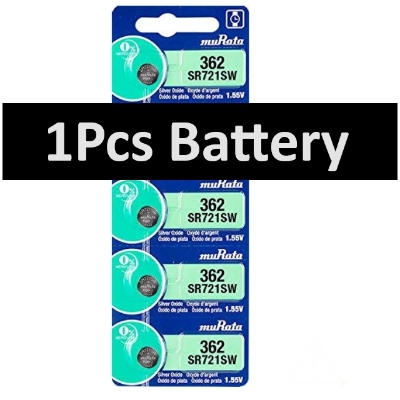 Picture of Murata SR721SW / 362 1.55V Silver Oxide Button Cell Watch Battery 1Piece Silver