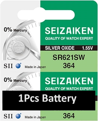 Picture of SEIZAIKEN SR621SW / 364 1.55V High Quality Silver Oxide Button Cell Watch Battery 1Pcs Silver