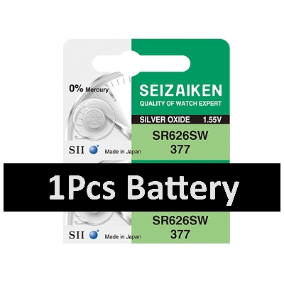 Picture of SEIZAIKEN SR626SW / 377 1.55V High Quality Silver Oxide Button Cell Watch Battery 1Pcs Silver