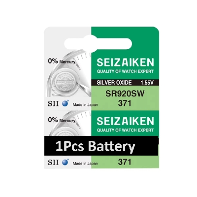 Picture of SEIZAIKEN SR920SW / 371 1.55V High Quality Silver Oxide Button Cell Watch Battery 1Pcs Silver