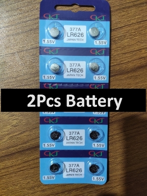 Picture of 377A LR626 1.55V Silver Oxide Button Cell Watch Battery 2Pcs Silver