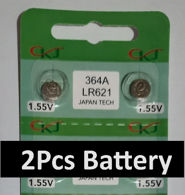Picture of 364A LR621 1.55V Silver Oxide Button Cell Watch Battery 2Pcs Silver