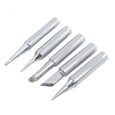 Picture of Soldering Iron TIP KD 900M I+B+K+2.4D+3C Type 5Pcs Pure Copper Soldering Iron Head Set Inside Hot Bare Copper using Koocu V900 V501 V900C XCY 908 and Same Type Iron- Each 1 pcs Multicolor